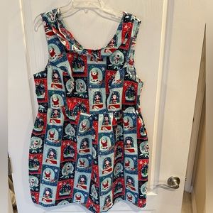 Handmade Women’s Christmas cat Dress. No size tag. See measurements